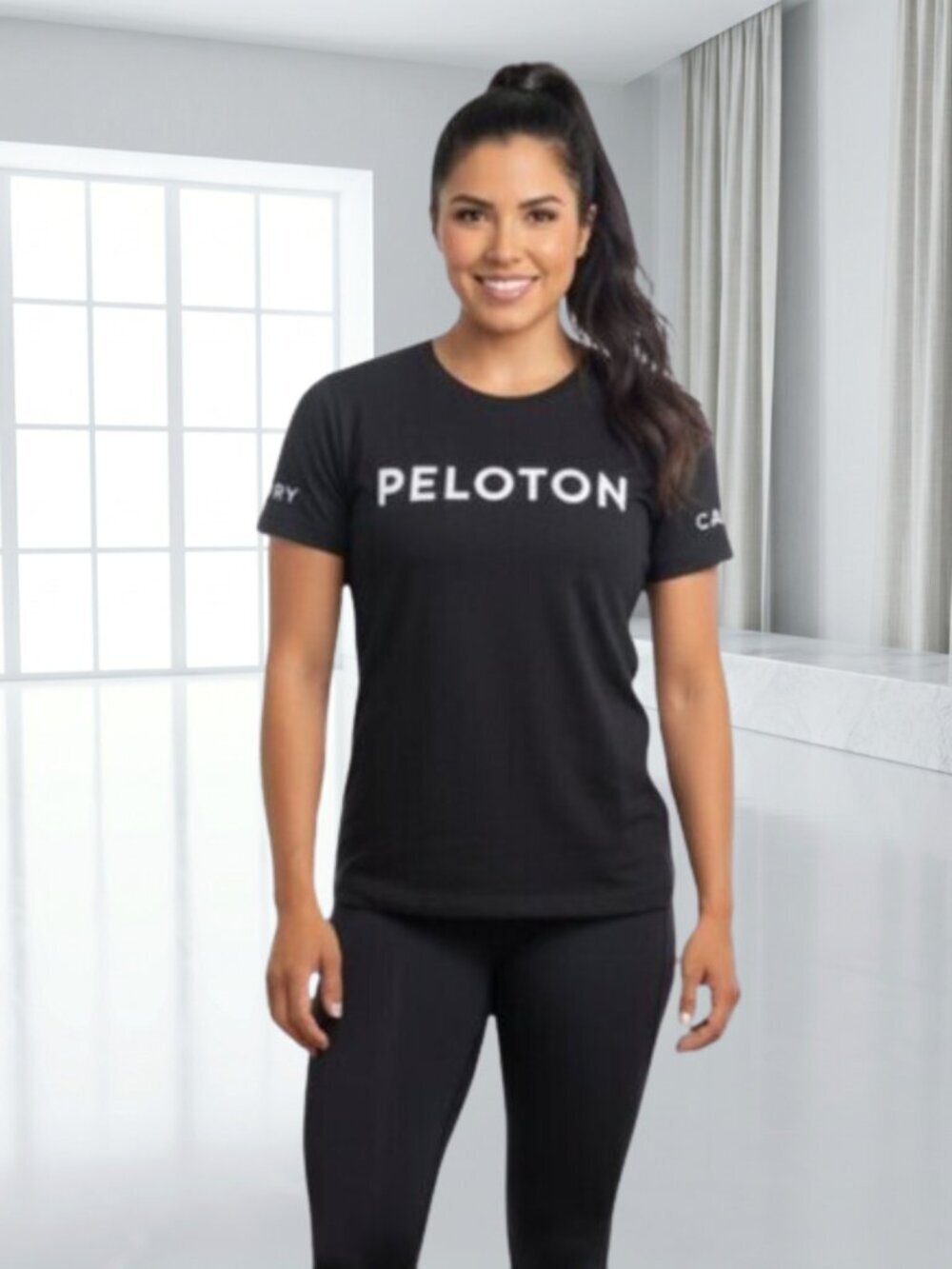 Peloton Century Club Rider Black Athletic Graphic Tee XS